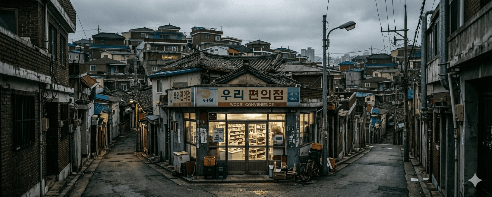 기생충 · 우리 슈퍼마켓 (피자박스 접는 가게)