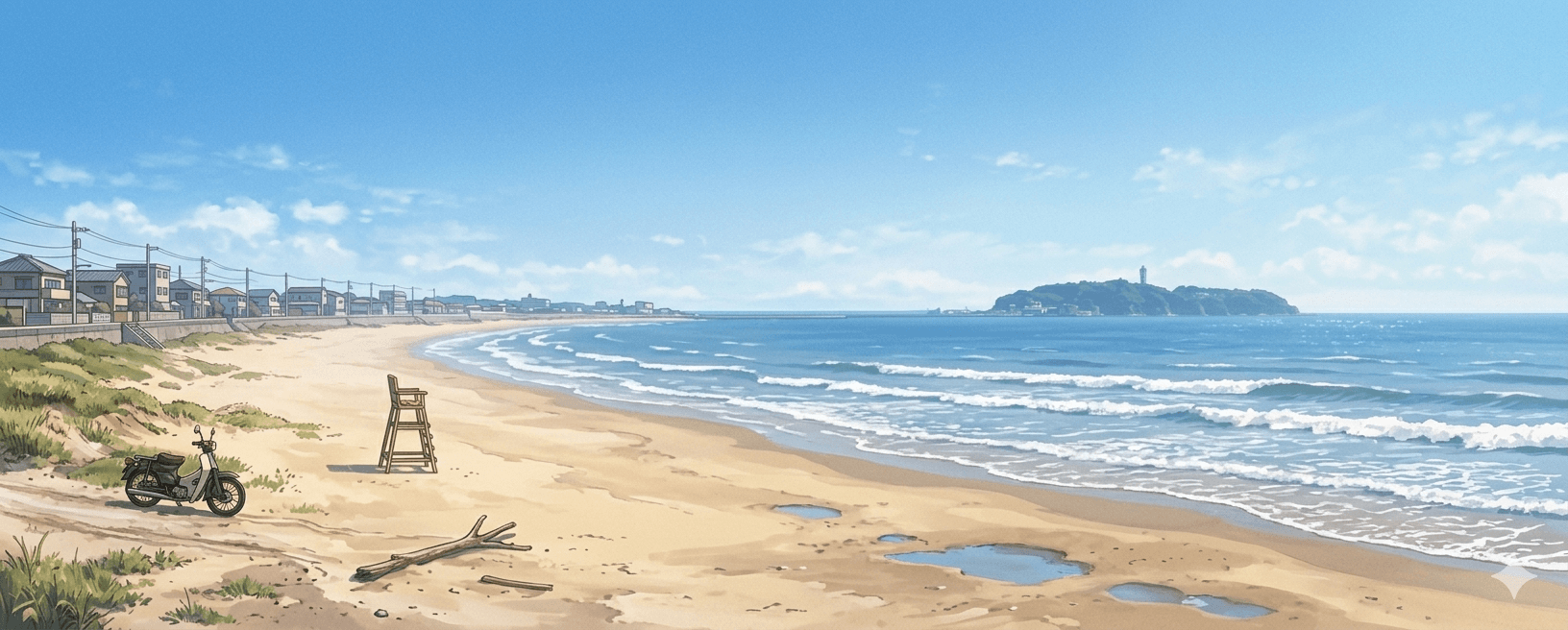 슬램덩크 · 쇼난 해안 (해변 장면)